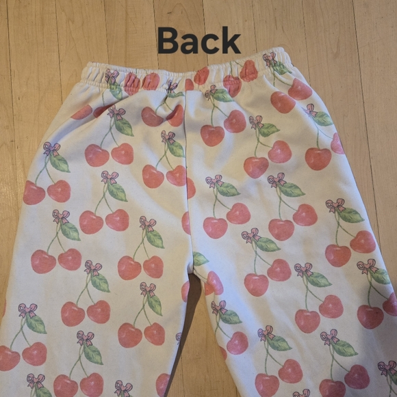 Cherry Print Women's Joggers - Picture 5 of 6